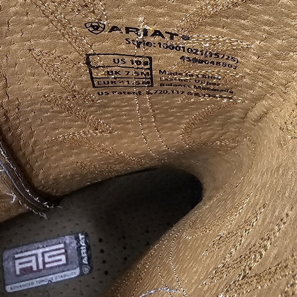 Ariat | Heritage R Toe Westerm Cowgirl Boots In Distressed Brown Size 10 B - Picture 11 of 11